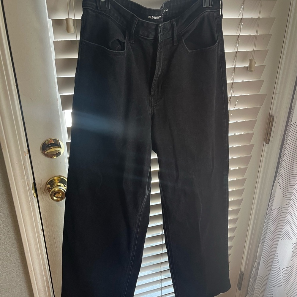 Old Navy Black wow wide leg Jeans for Effortless Style